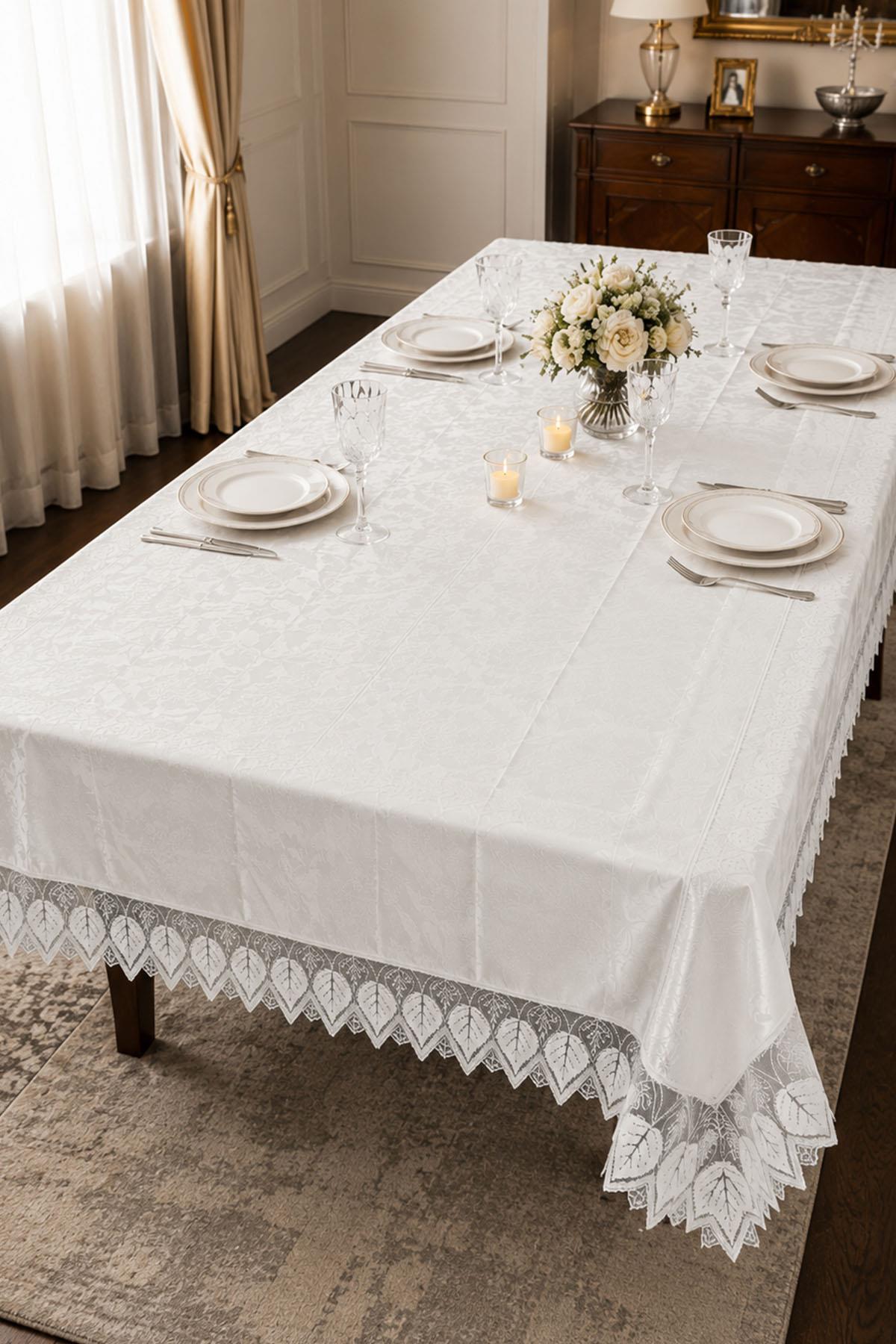 مفرش طاولة علياء لا يلطخ (160 × 260 سم)