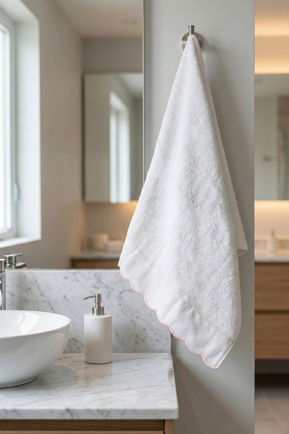 Elora Striped Embroidered Hand Towel (30 x 50 cm)