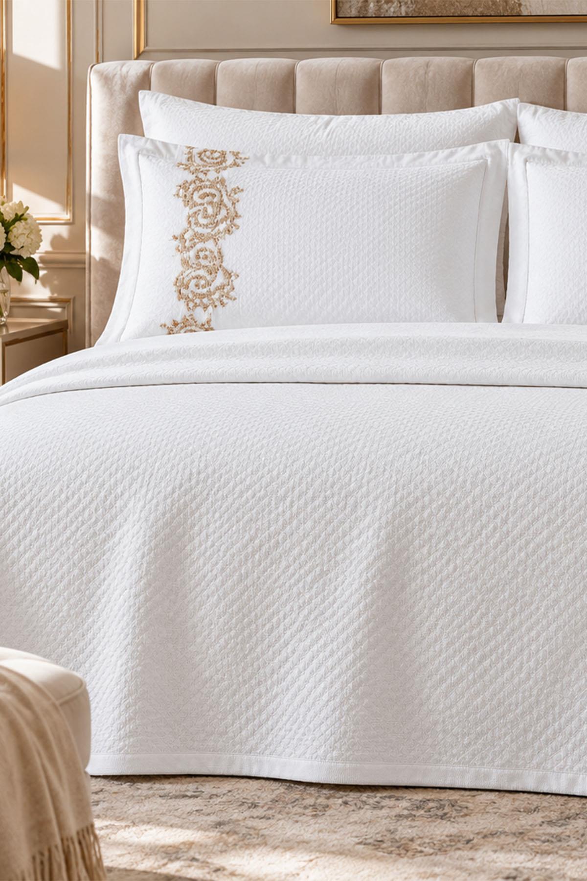 Como 100% Cotton Double Bed Quilt Set
