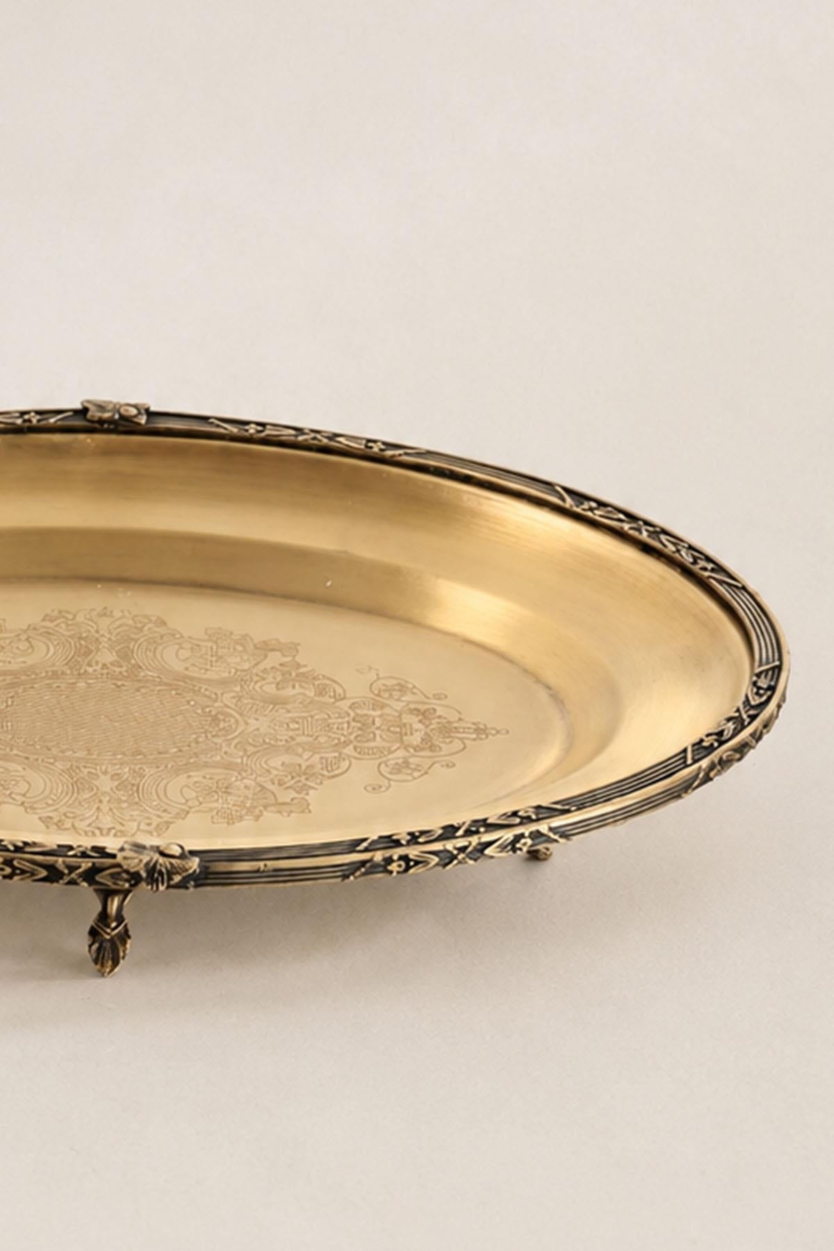 Kessa Antique Detail Oval Serving Tray (38 cm)