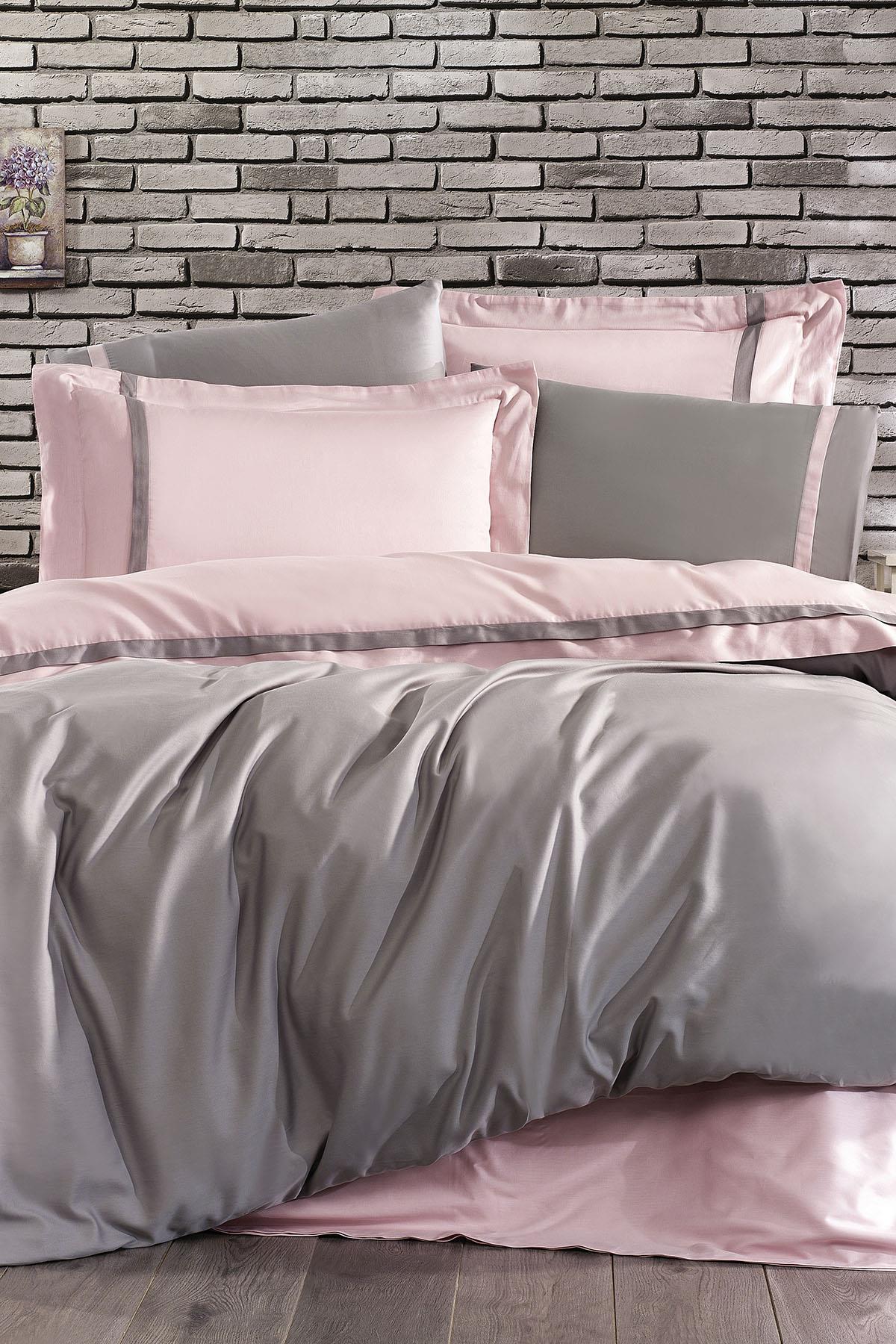 Elite 100% Cotton Satin Double 6-Piece Duvet Cover Set