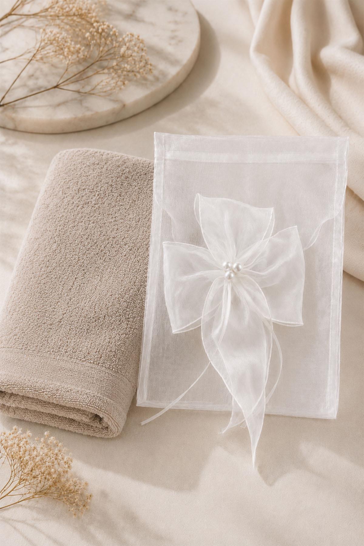 Pearl Flower Detailed Gift Bag