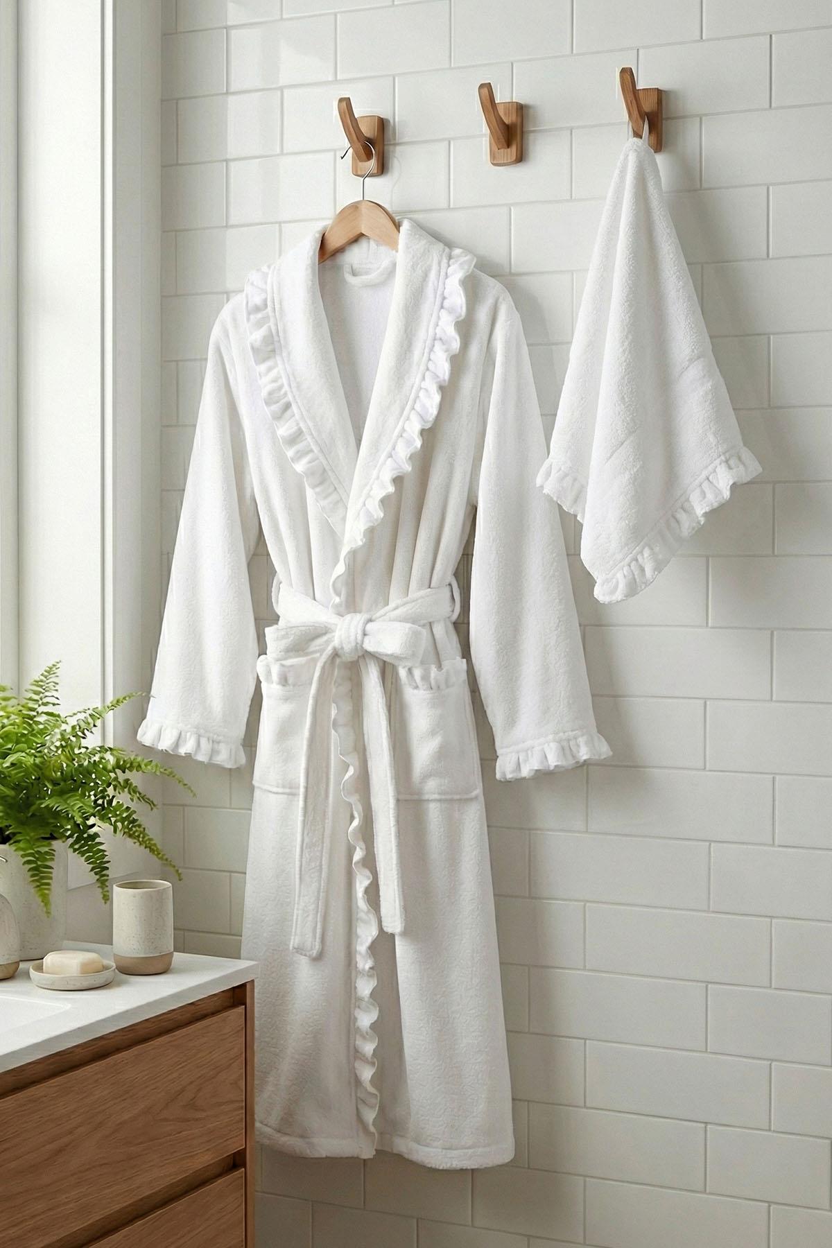 Marla Women's Cotton Bathrobe Set