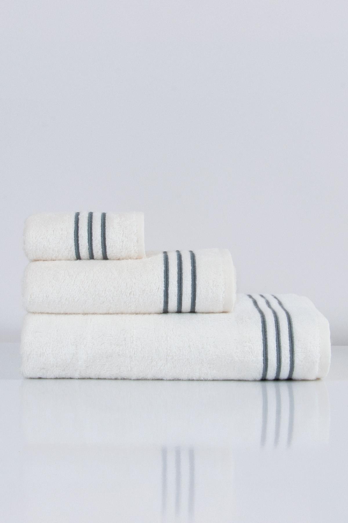 Zen Line Embroidered Hand Towel (30 x 50 cm) - Nazik Home - Value for My Home!